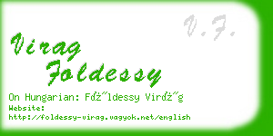 virag foldessy business card